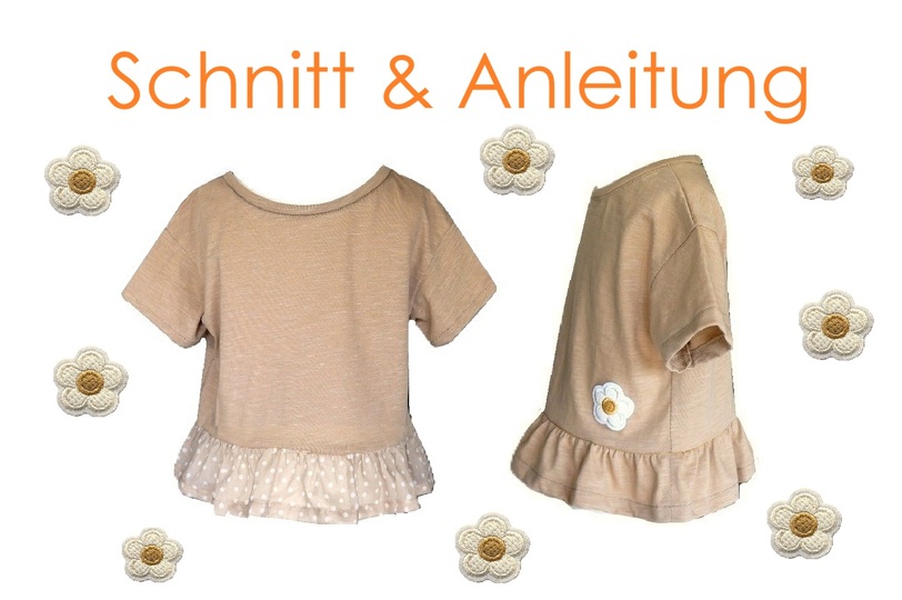 Instructions & Pattern Ruffle Hem T-Shirt Daisy, Sizes 80–140