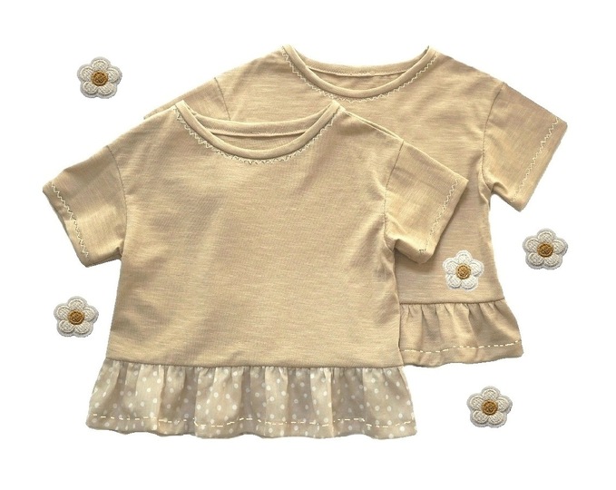Anleitung & Schnitt Volant T-Shirt Daisy Gr.80-140