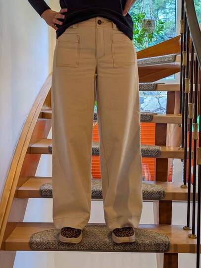 Schnittmuster Mid Waist Palazzo Jeans "Der ferne Pfad" Damen Gr. 32 - 62