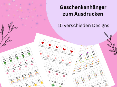 Geschenkanhänger zum Ausdrucken