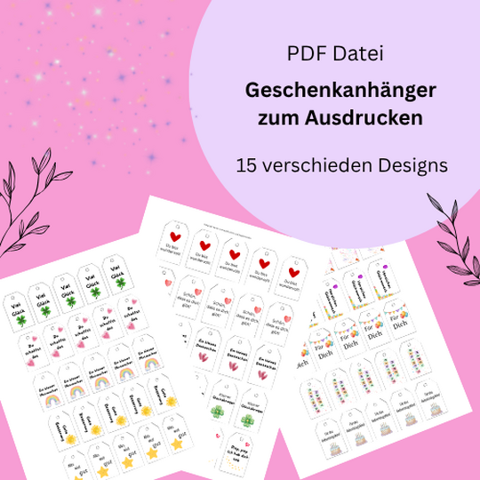 Geschenkanhänger zum Ausdrucken
