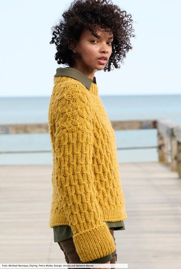 Pulli im Zopfmuster