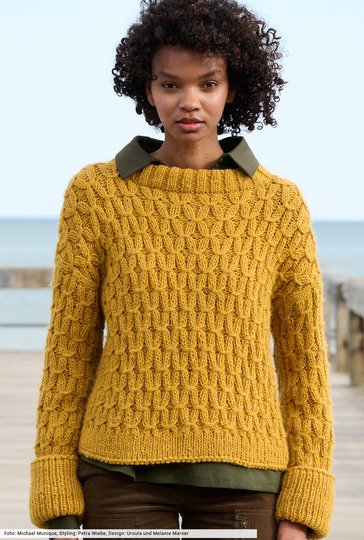 Pulli im Zopfmuster