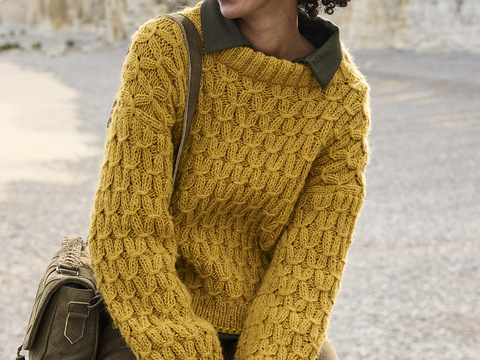 Pulli im Zopfmuster