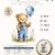 Kreuzstich Vorlage Teddy mit Ballon PDF