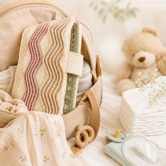 Baby Windeltasche „Moana“ praktisch und liebevoll selbst gehäkelt
