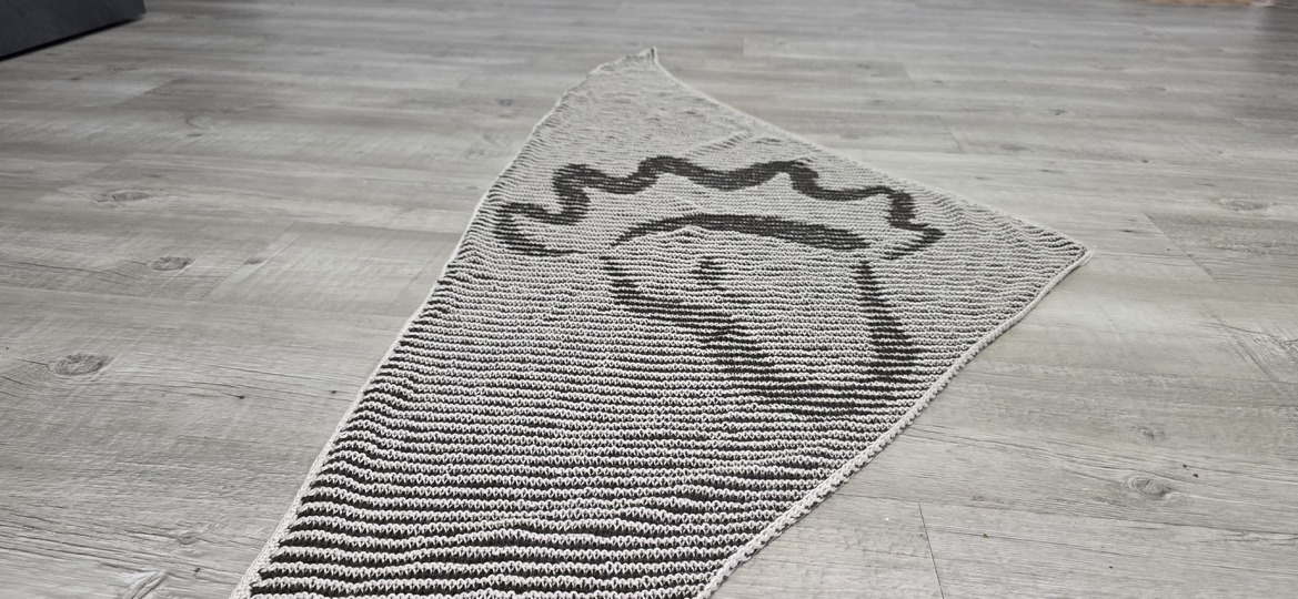 Lion, Shadow Knitting, Illusion Knitting, Motif Shawl