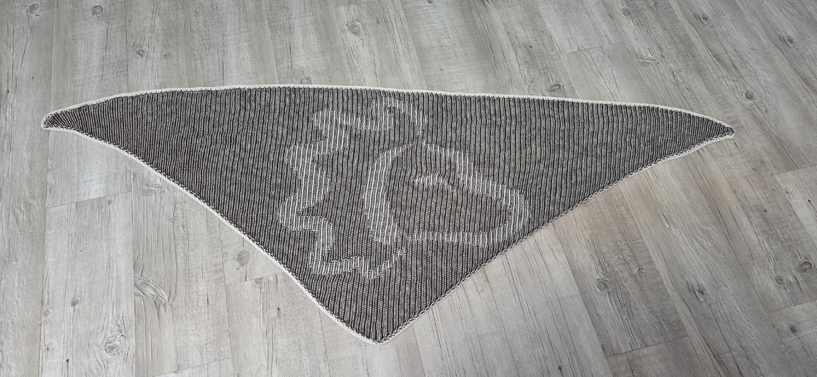 Löwe (Sternzeichen), Schattenstricken, Illusionsstricken, Motivtuch