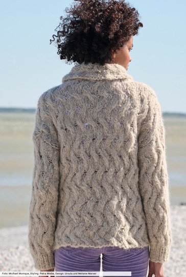 Flechtmusterpulli