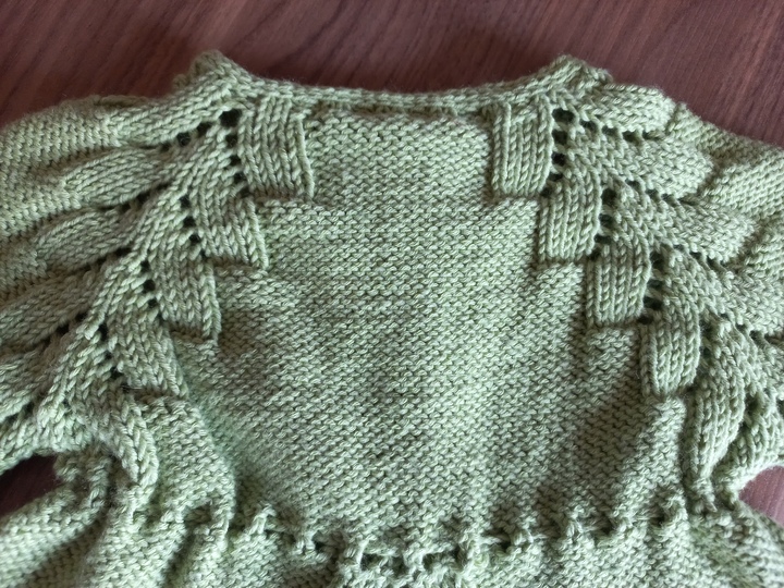 Strickanleitung Baby/Kinderjacke Gr. 62-140, RVO Reihe für Reihe, Maßskizze