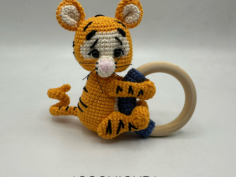 Baby Rattle Crochet Pattern – Rudi the Tiger Rattle