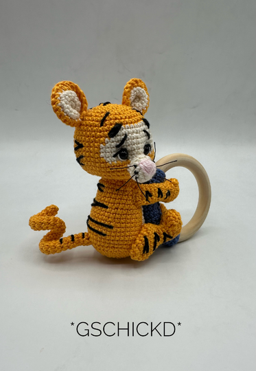 Baby Rattle Crochet Pattern – Rudi the Tiger Rattle
