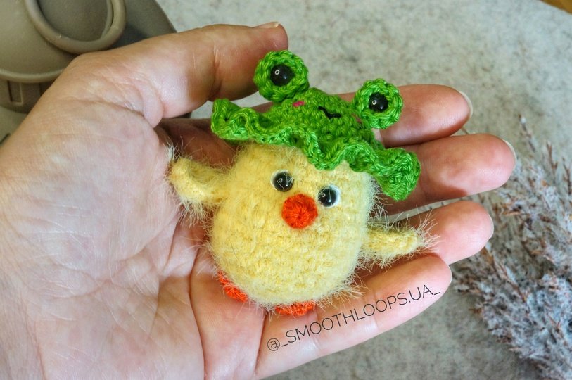 Cute Easter Chicks with Bunny, Frog & Sheep Hats – Crochet Pattern PDF