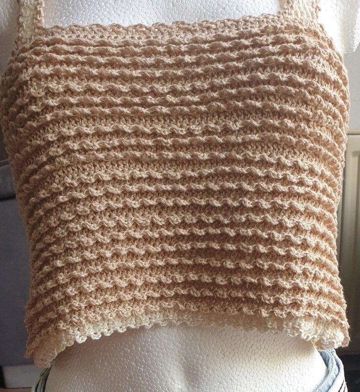 Häkelanleitung BOHO-BREEZE Top-Down-Bustier/Sommer-Top –  nahtlos in Runden - Bild 11