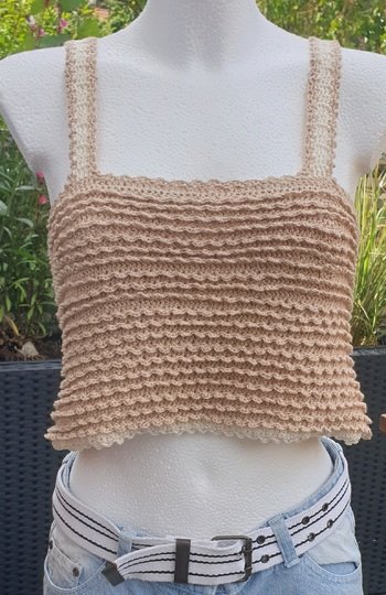 Häkelanleitung BOHO-BREEZE Top-Down-Bustier/Sommer-Top –  nahtlos in Runden