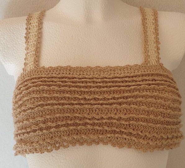 Häkelanleitung BOHO-BREEZE Top-Down-Bustier/Sommer-Top –  nahtlos in Runden