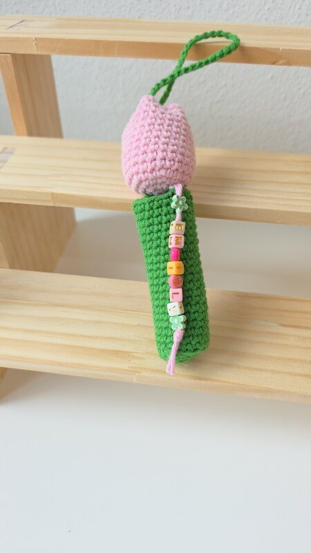 Häkelanleitung: Tulpen-Lippenbalsam-Halter / Taschenanhänger (PDF) - Bild 5