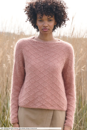Pulli mit Strukturrauten