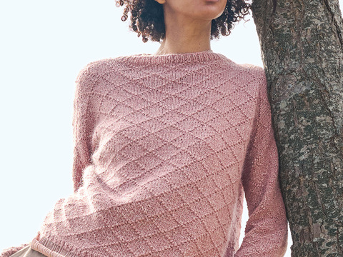 Pulli mit Strukturrauten