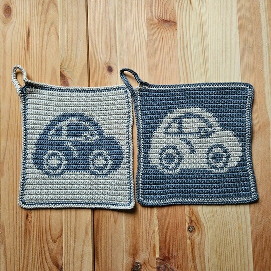Häkelanleitung Topflappen "Beetle"