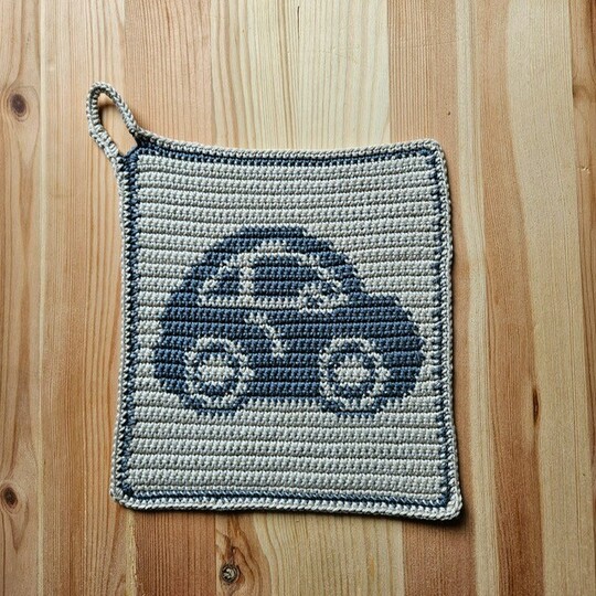 Häkelanleitung Topflappen "Beetle"