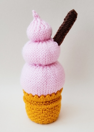 TeaCosyFolk's 99 Ice Cream Chocolate Orange Cosy Knitting Pattern