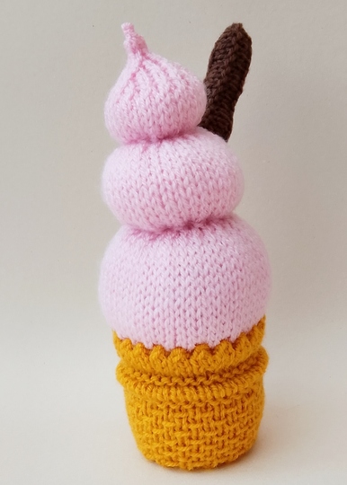 TeaCosyFolk's 99 Ice Cream Chocolate Orange Cosy Knitting Pattern