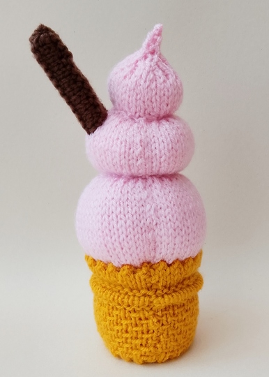 TeaCosyFolk's 99 Ice Cream Chocolate Orange Cosy Knitting Pattern