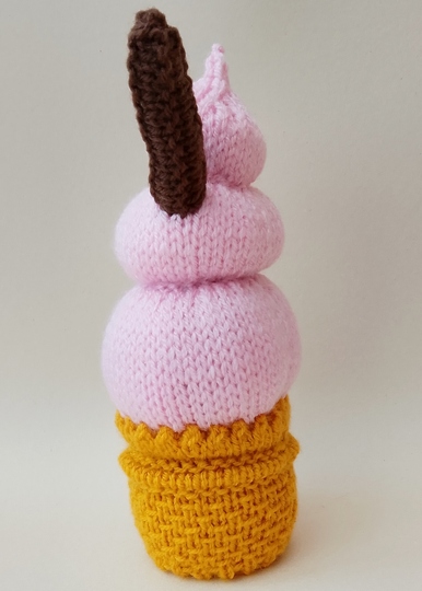 TeaCosyFolk's 99 Ice Cream Chocolate Orange Cosy Knitting Pattern
