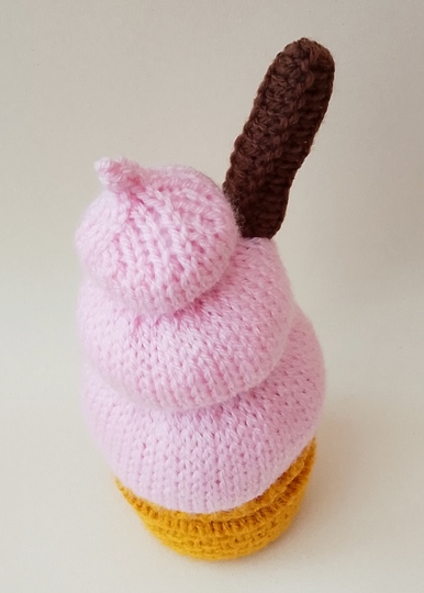 TeaCosyFolk's 99 Ice Cream Chocolate Orange Cosy Knitting Pattern