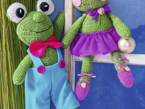 Sei Mein Frosch, gehäkelt