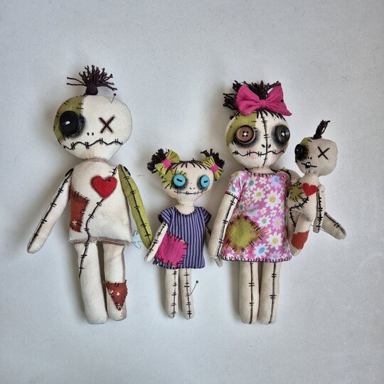 Voodoo Family Rag Dolls – PDF Sewing Pattern