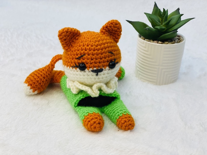 Häkelanleitung Fuchs Schlüssseletui,Schlüsselhülle,Tasche, Schlüsselcover