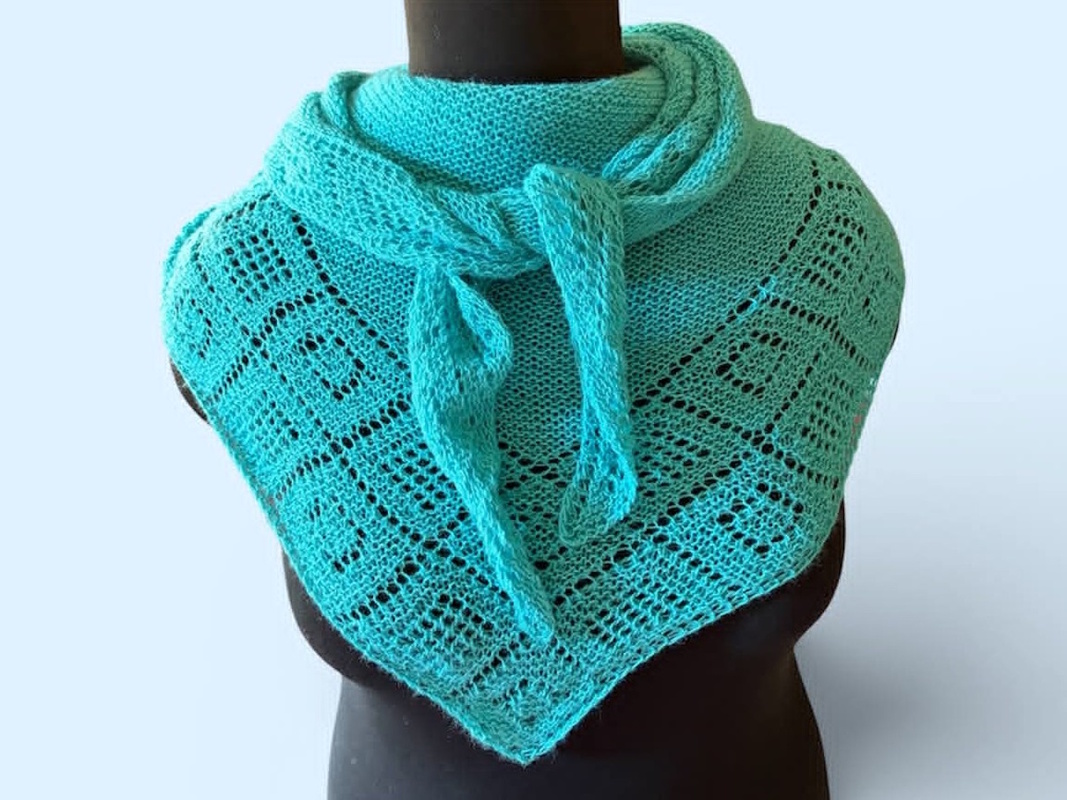 Dreieckstuch "Esperanza" mit Lacemuster stricken - Bild 6