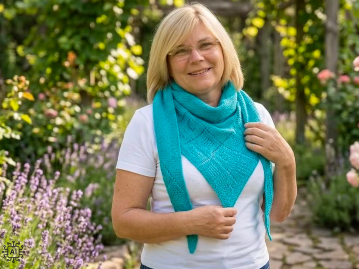Dreieckstuch "Esperanza" mit Lacemuster stricken