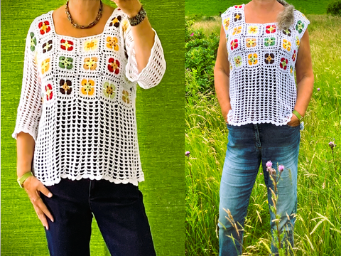 Grannyweiß mit BOHO – Charme - Häkelanleitung