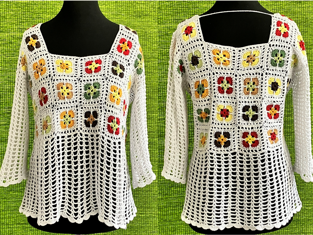 Grannyweiß mit BOHO – Charme - Häkelanleitung - Bild 8