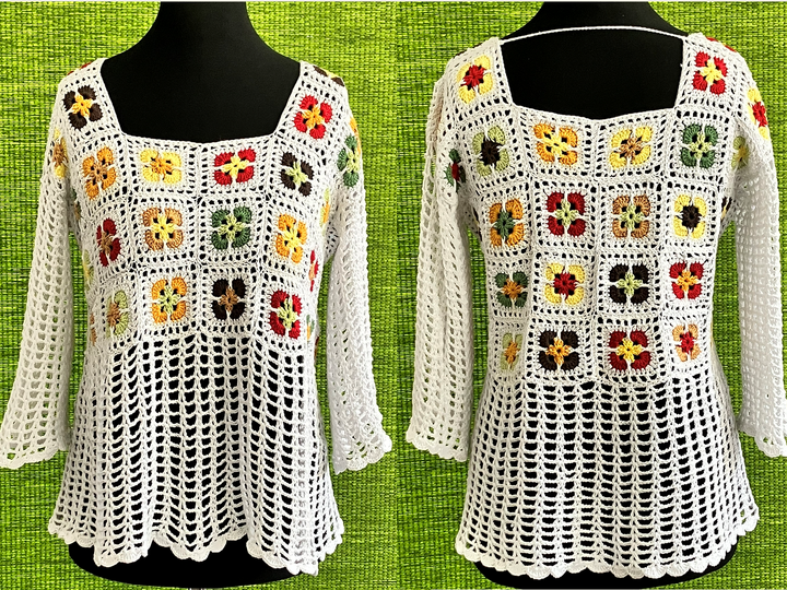 Grannyweiß mit BOHO – Charme - Häkelanleitung
