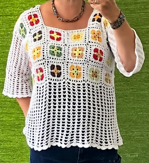 Grannyweiß mit BOHO – Charme - Häkelanleitung