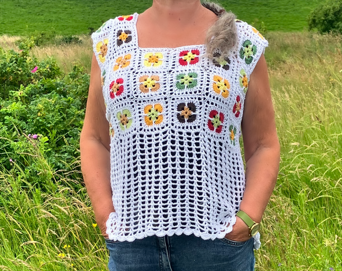 Grannyweiß mit BOHO – Charme - Häkelanleitung