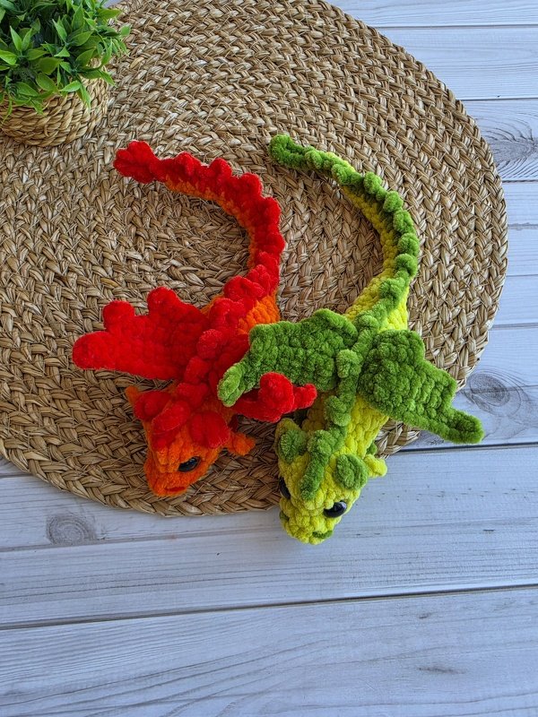 Lumi – Kleiner Drache | Häkelanleitung | Amigurumi | Fast ohne Nähen | PDF - Bild 8