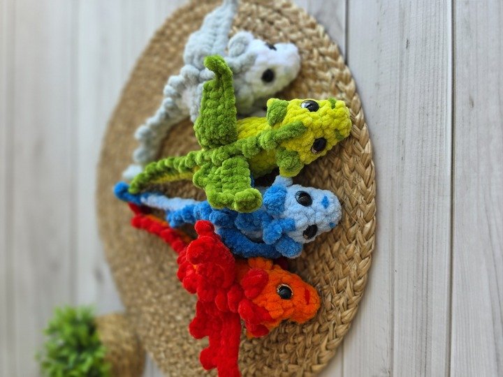 Lumi – Kleiner Drache | Häkelanleitung | Amigurumi | Fast ohne Nähen | PDF