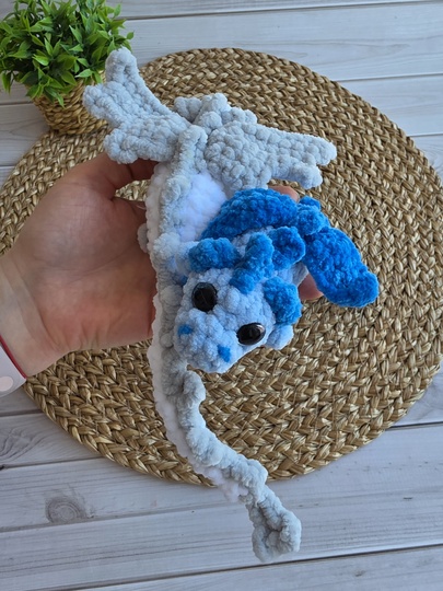 Lumi the Little Dragon | Crochet Pattern | Amigurumi | Almost No-Sew | PDF