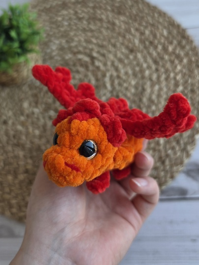 Lumi the Little Dragon | Crochet Pattern | Amigurumi | Almost No-Sew | PDF