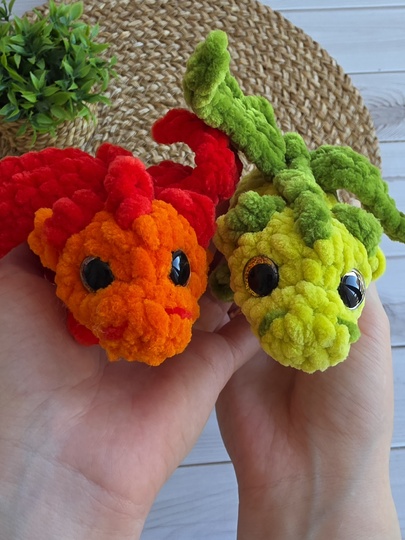 Lumi the Little Dragon | Crochet Pattern | Amigurumi | Almost No-Sew | PDF