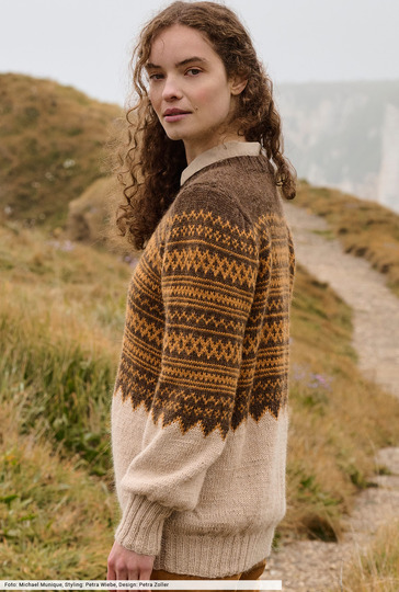 Pulli mit Jacquardpasse