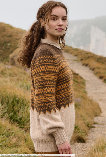 Pulli mit Jacquardpasse
