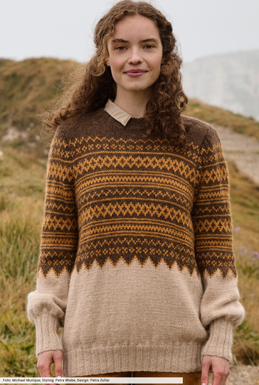 Pulli mit Jacquardpasse
