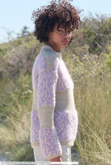 Pulli mit Animalprint-Muster