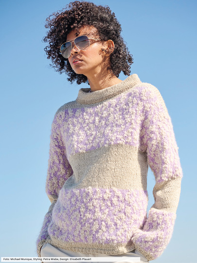 Pulli mit Animalprint-Muster